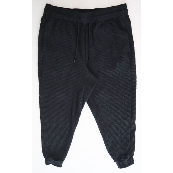 Nike DV9885 010 Men's Sz Medium Black Dri-Fit Yoga Training Pants $95 - Picture 1 of 13